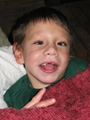 Photo of boy in a green shirt - Deafblind